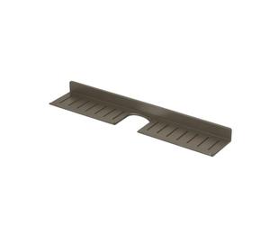 B Baosity Étagère Murale Salle de Bain Support Évier en Aluminium avec Ouverture Robinet Plateau Organisateur Rangement Design Plat Rectangulaire Rebords, 70CM