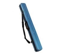 B Baosity Étui Canne à Pêche Rigide Boîte Coffret Valise Structure PC+ avec Boucles et Sangle Épaule Confortable Compartiment Principal Organisé Adapté au Pêche, Bleu, Bleu