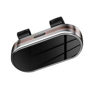 B Baosity Étui de Rangement Lunettes Pare-Soleil Voiture Porte-Lunettes Voiture Clip Pare-Soleil Conteneur Cartes Billets Matériau PP Métal Adapté Aux Conducteu, Or Argenté Rose