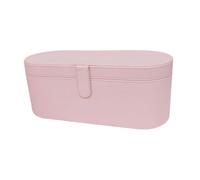 B Baosity Étui de Rangement Sèche-cheveux Pochette Rigide Sac de Transport Imperméable Protection Antichoc Similicuir Adapté pour Déplacement Filles Stockage, Rose