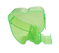 B Baosity Étui Distributeur de Rouleaux de Coton Rotatif Transparent, Boîte de Rangement Facile à Utiliser, Organisateur de Rouleaux de Coton pour Comptoir de L, Vert