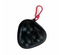 B Baosity Étui Pong Étui Balle Housse Boîtier Pochette Rigide en PU avec Texture Fibre de Carbone et Clip Mousqueton Résistant à l'Écrasement et à l'Humidité, Noir