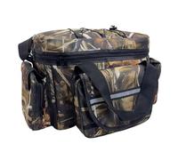 B Baosity Étui pour Matériel de Pêche en Polyester, Housse Spacieuse pour Canne et Moulinet avec Poches en Filet et Protection, Multi