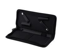 B Baosity Etui Sac en Cuir PU pour Rangement des Outils de Coiffure Ciseaux Clips Peignes Holster Pochette en Grande Capacité pour Salon de Coiffeurs - Noir