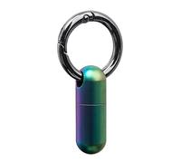 B Baosity Étui Waterproof Pilule Contenant Capsule Porte-clés Distributeur Stockage Miniature Portable En Titane Haute Densité et Imperméable Adapté pour Campin, Coloré