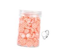 B Baosity Eyelash Glue Cups Porte-colle à Cils Anneau Autocollant Accessoire de Palette de Colle Support à Extension de Cils Adaptés pour Salons de Beauté et Ut, Rose Nid D'abeille