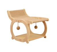 B Baosity Fauteuil de Jeu surélevé pour Chat, avec Griffoir et Support Résistant Aux Griffures. Idéal pour La Maison et Autres Animaux de Compagnie. Pa, Couleur du Bois