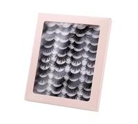 B Baosity Faux Cils Souples, épais et Duveteux, Aspect Naturel, Bande Rigide, Faciles à Poser, Lot de 20