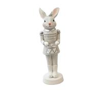 B Baosity Figurine de Lapin de Pâques En Résine pour Centre de Table, Décoration de Pâques Rustique et Créative pour Armoire, étagère, Chambre, Ferme, Bureau, Mèche