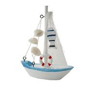 B Baosity Figurine de Voilier Décorative En Bois, Mini Ornement de Bateau Marin, Fabriqué à La Main, Idéal pour Un Cadeau, La Décoration D'une Chambre, Style C