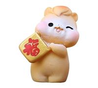 B Baosity Figurines Décoratives pour Le Nouvel An Chinois, Collection D'ornements de Bureau pour Bibliothèque, Chambre, Salon, Fête Du Printemps, Style C