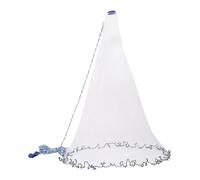 B Baosity Filet de Pêche Filet de Lancer Filet à Lancer Appât Monofilament avec Plombs Lourds en Nylon pour Capturer Appâts Adapté pour Pêche en Eau Douce Eau S, Diagonale Dia 240cm
