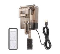 B Baosity Filtre D'aquarium Suspendu USB, Silencieux, écumeur Compact, Purificateur Efficace, Matériau PP, Convient Aux Aquariums, Brun