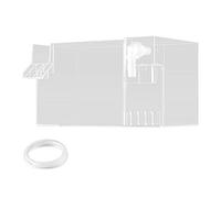 B Baosity Filtre pour Aquarium à Flux Goutte à Goutte, Transparente, Augmente Le Débit d'eau, Accessoire à Suspendre pour Petits Aquariums, Transparent 18x10.5x10cm