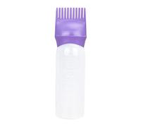 B Baosity Flacon de 120 Ml avec Peigne pour Racines, Flacon Souple pour Coloration Capillaire, Distributeur, Pinceau pour Teinture Capillaire En Sa, violet