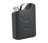 B Baosity Flasque à Alcool Acier Inoxydable Bouteille de Poche Gourde Métallique Flasque Plate avec Bouchon Vissé Léger Étanche Portable Convient Aux Activités, Vert foncé