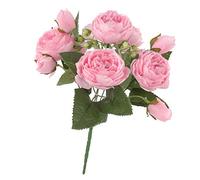 B Baosity Fleurs Artificielles Pivoines Réalistes - Recherche de Bouquets de Mariage à Faire Soi-même, Centres de Table, Décorations pour Une Fête Prénuptiale