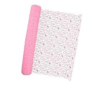 B Baosity Flower Wrapping Paper Filet Mesh Openwork Jacquard Papier Emballage Floral Pliant Ornement en Fil Bas Élastique Utilisé pour Bouquet Projet Créatif, Rose