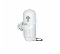 B Baosity Fontaine à Eau pour Oiseaux avec Métal Robuste Système Anti-gaspillage Remplissage par Le Haut Montage Universel sur Cage à Fil Accessoire Essentiel pour Oiseaux Compagnie, Blanc