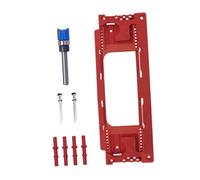 B Baosity Gabarit de Charnière de Porte, Kit de Montage de Porte, Outil Portable pour Menuisier, Facile à Utiliser, Pratique et Efficace, Mortaiseuse pour, Rouge
