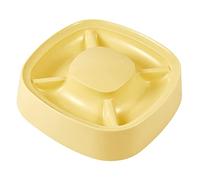 B Baosity Gamelle pour Chat, Plateau à Compartiments Multiples, élégant, Dimensions 27 X 27 X 2,7 Cm, Station d'alimentation, Jaune