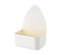 B Baosity Gamelle Suspendue pour Cage, Gamelle d'eau et de Nourriture de Qualité Supérieure, Stable, Facile à Installer et Pratique pour Chinchillas. Distri, Blanc