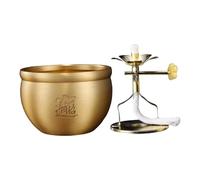 B Baosity Ghee Lampe Support Ghee En Cuivre Porte-lampe Votive Design Ajustable pour Temple Méditation Convient à La Décoration de Table Célébrations Cade, Style B