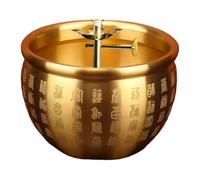 B Baosity Ghee Lampe Support Ghee En Cuivre Porte-lampe Votive Design Ajustable pour Temple Méditation Convient à La Décoration de Table Célébrations Cade, Style A