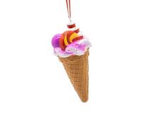 B Baosity Glace Noël Suspendu Ornement Cône Résine Décoration Arbre Accessoire Accessoire Photo Props Convenant à Cadeau Décoration de Chambre Jardin Salle Bout, Violet
