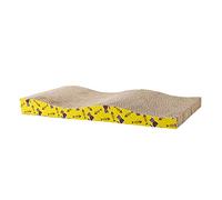 B Baosity Griffoir en Carton pour Chat, Nid Interactif, Coussin à Griffer, Protection pour Meubles et Chats, Vague 44.5x21x44cm