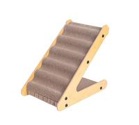 B Baosity Griffoir en Carton pour Chat, Structure Triangulaire Stable, Tapis à Griffer Peu Encombrant.