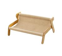 B Baosity Griffoir/lit pour avec Coussin épais et Résistant à La Déformation, Conçu en Bois, Idéal pour Jouer et Se Détendre, Lin