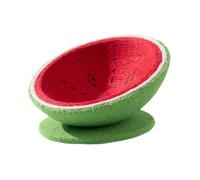 B Baosity Griffoir pour Chat, Lit, Nid pour Chat en Forme de Pastèque, Protection de Meubles, Nid pour Chaton, Lit-Salon, Griffes pour Chat, Intérieur et Extéri, XL avec Socle