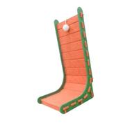 B Baosity Griffoir pour Chat, Tapis à Griffer en Forme de L, pour Un Canapé Ou Un Lit D'appoint. Jouet Interactif Qui Protège Les Meubles et PE, Orange, S