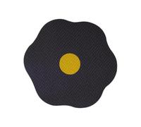 B Baosity Griffoir pour Chat, Tapis à Griffer Fleuri, Protection pour Meubles, Accessoires pour Animaux de Compagnie, Griffoir Mural/de Sol, Noir