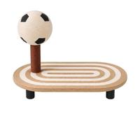B Baosity Griffoir pour Chat Tapis Grattoir Colonne Grattoir Plateau Lounger Sisal Résistant avec Balle Interactive pour Gratter Jouer Se Détendre Adapté aux, Beige, Moyen