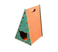 B Baosity Griffoir pour Chaton, Tapis à Griffer Vertical en Feutre, Cachette et Protection pour Meubles pour Chats D'intérieur, Idéal pour Se Reposer et Jou, Vert et Ornée