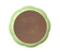 B Baosity Griffoir Rond pour Chat, Accessoire pour Animaux de Compagnie, Tapis de Rechange Interactif pour Griffer, Idéal pour Les Chatons et Les Chats D'in, Vert