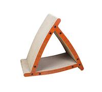 B Baosity Griffoir Vertical Triangulaire en Carton, Grand Modèle à 3 Faces pour Chats D'intérieur, avec Rampe D'accès.