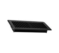 B Baosity Grille de Ventilation de Plancher En Métal avec Revêtement Antirouille, Facile à Régler, Noir