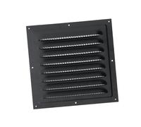 B Baosity Grille de Ventilation Métallique à Mailles Serrées, Facile à Installer, pour Cuisine Ou Bureau Résidentiel, Noir, 25cmx25cm