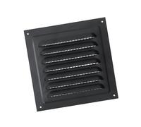 B Baosity Grille de Ventilation Métallique à Mailles Serrées, Facile à Installer, pour Cuisine Ou Bureau Résidentiel, Noir, 15cmx15cm