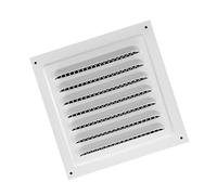 B Baosity Grille de Ventilation Métallique à Mailles Serrées, Facile à Installer, pour Cuisine Ou Bureau Résidentiel, blanc, 25cmx25cm