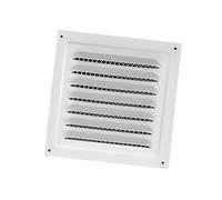 B Baosity Grille de Ventilation Métallique à Mailles Serrées, Facile à Installer, pour Cuisine Ou Bureau Résidentiel, blanc, 20cmx20cm