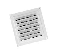 B Baosity Grille de Ventilation Métallique à Mailles Serrées, Facile à Installer, pour Cuisine Ou Bureau Résidentiel, blanc, 15cmx15cm