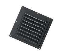 B Baosity Grille de Ventilation Métallique à Mailles Serrées, Facile à Installer, pour Cuisine Ou Bureau Résidentiel, Noir, 20cmx20cm