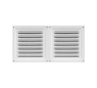 B Baosity Grille de Ventilation, Protection et Protection Des Aérateurs, Accessoires de Ventilation Améliorés, Acier pour Salle de Bain, Mur Latéral Résidentiel, Blanc