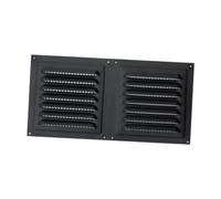 B Baosity Grille de Ventilation, Protection et Protection Des Aérateurs, Accessoires de Ventilation Améliorés, Acier pour Salle de Bain, Mur Latéral Résidentiel, Noir
