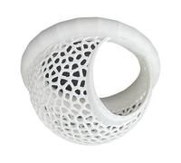 B Baosity Hamac Flottant pour Aquarium, Anneau d'alimentation, Décoration Professionnelle, Cachette pour Betta, Abri Compact Décoratif et Multifonctionnel, Blanc