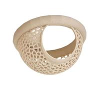 B Baosity Hamac Flottant pour Aquarium, Anneau d'alimentation, Décoration Professionnelle, Cachette pour Betta, Abri Compact Décoratif et Multifonctionnel, Beige